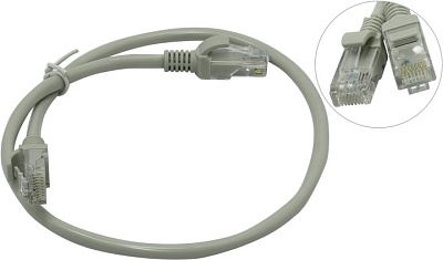 Кабель Patch Cord UTP  кат.5e 0.5м  серый