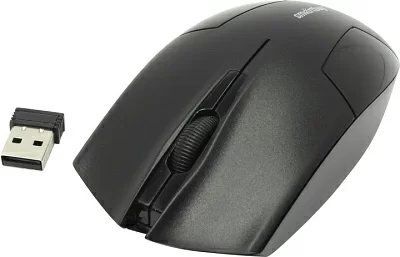 Манипулятор SmartBuy One Wireless Optical Mouse SBM-341AG-K (RTL) USB 3btn+Roll беспроводная