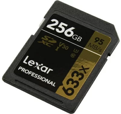 Карта памяти Lexar LSD256CB633 SDXC Memory Card 256Gb  V30 UHS-I U3