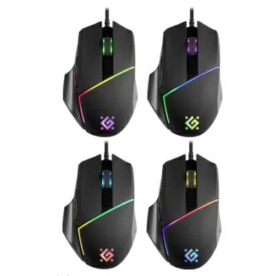 Манипулятор Defender Warfame Gaming Mouse <GM-880L> (RTL)  USB 8btn+Roll  <52880>