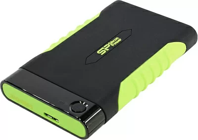 Накопитель Silicon Power SP010TBPHDA15S3K Armor A15 Black-Green USB3.0  Portable 2.5"  HDD 1Tb EXT (RTL)