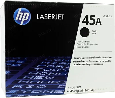 Картридж HP Q5945A (№45A) Black для HP LJ 4345/M4345  серии