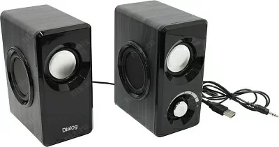 Колонки Dialog Stride AST-25UP <Black> (2x3W дерево  питание от  USB)