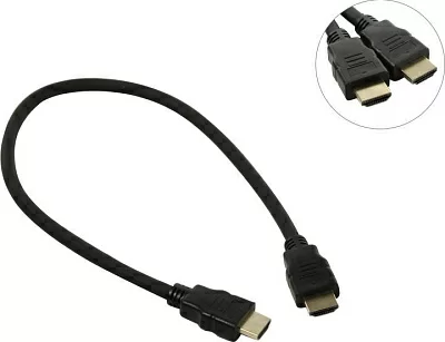 Exegate EX-CC-HDMI2-0.5 Кабель HDMI to HDMI (19M  -19M)  ver2.0 0.5м  EX287728RUS