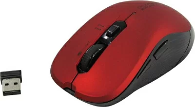 Манипулятор JETACCESS Comfort Wireless Optical Mouse OM-B90G Red (RTL)  USB 6btn+Roll беспроводная