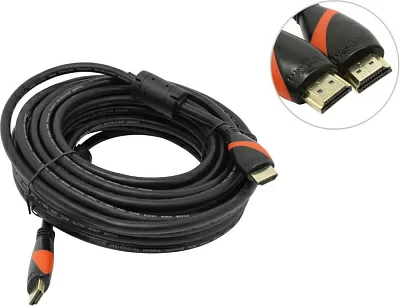 VCOM CG525D-R-10м Кабель HDMI to HDMI (19M -19M) 10м 2 фильтра  ver2.0