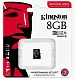 Карта памяти Kingston <SDCIT2/8GBSP> microSDHC Memory Card 8Gb  UHS-I U3 V30 A1