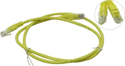 Кабель Patch Cord UTP  кат.5e 1м  жёлтый