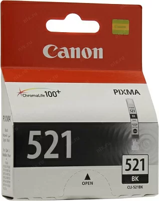 Чернильница Canon CLI-521BK Black  для  PIXMA IP3600/4600 MP540/620/630/980