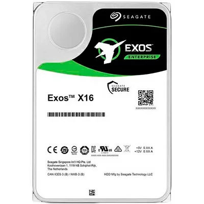 Накопитель HDD 12 Tb  SAS 12Gb/s Seagate Exos X16 ST12000NM002G 3.5" 7200rpm  256Mb