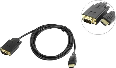 VCOM CG596-1.8м Кабель-адаптер HDMI--> VGA (15M) 1.8м