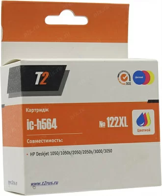 Картридж T2 ic-h564 (№122XL) Color для  HP DJ  1050/2050/3000/3050