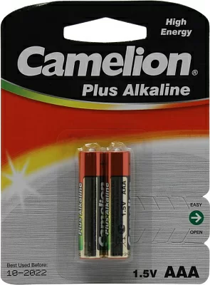 Элемент питания Camelion LR03-2 Size "AAA" 1.5V щелочной  (alkaline)  уп.2 шт