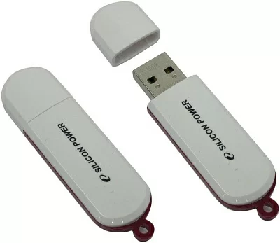 Накопитель Silicon Power LuxMini 320 SP016GBUF2320V1W USB2.0  Flash Drive 16Gb  (RTL)