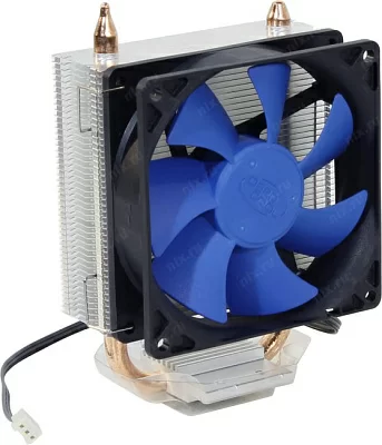 Охладитель Deepcool DP-MCH1D8-IB100 ICE BLADE 100 (3пин  775/1155/AM2/AM4/FM2  26.3дБ 2200об/мин Al+теп.трубки)