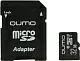 Карта памяти Qumo QM32GMICSDHC10U3 microSDHC 32Gb Class10 UHS-I  U1  + microSD-->SD Adapter