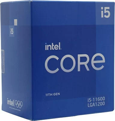 Процессор CPU Intel Core i5-11600 BOX 2.8 GHz/6core/SVGA UHD Graphics 750/3+12Mb/65W/8 GT/s LGA1200