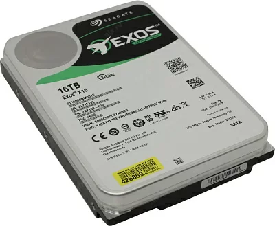 Жёсткий диск HDD 16 Tb SATA 6Gb/s Seagate Exos X16  <ST16000NM001G>  3.5" 7200rpm 256Mb