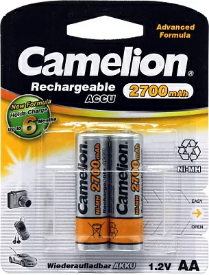 Аккумулятор Camelion NH-AA2700BP2 (1.2V2700mAh) NiMH Size  "AA" уп.2 шт