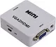 Конвертер VGA to HDMI Converter VGA(15F)+audio--> HDMI (F)  (питание miniUSB)