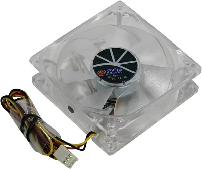 Вентилятор TITAN DC FAN TFD-C802512Z/TC(RB) for m/tower  (3пин  80x80x25мм 21-34дБ 1520-3280об/мин)