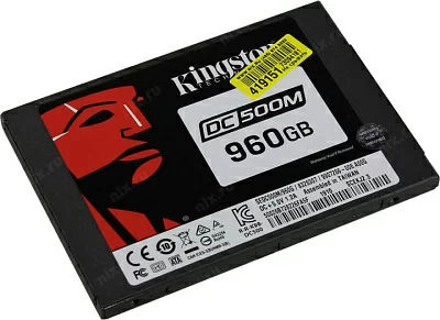 Накопитель SSD 960 Gb SATA 6Gb/s Kingston DC500M SEDC500M/960G 2.5" 3D TLC