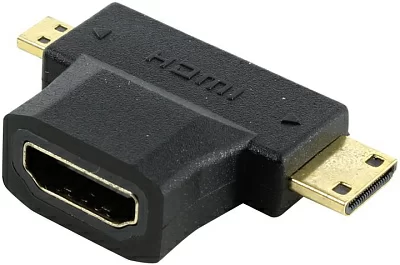 5bites HH1805FM-T Переходник HDMI F -> micro+miniHDMI M