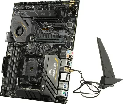 Мат. плата ASUS TUF GAMING X570-PRO WI-FI (RTL) AM4 X570 2xPCI-E+HDMI+DP2.5GbLAN+WiFi+BT SATA ATX 4DDR4