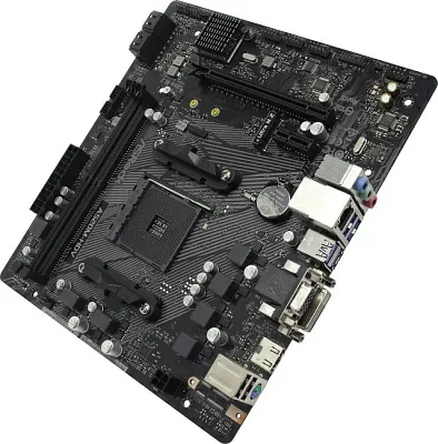 Мат. плата ASRock A520M-HDV (RTL) AM4 <A520> PCI-E Dsub+DVI+HDMI  GbLAN SATA MicroATX 2DDR4