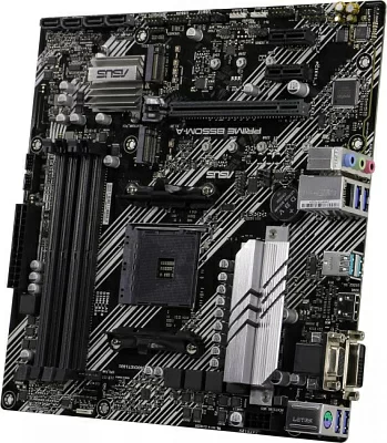 Мат. плата ASUS PRIME B550M-A (RTL) AM4 <B550> PCI-E Dsub+DVI+HDMI  GbLAN SATA MicroATX 4DDR4