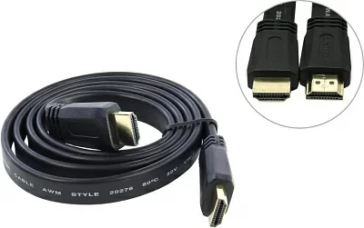 5bites APC-185-001 Кабель HDMI to HDMI (19M  -19M)  1м ver1.4  плоский