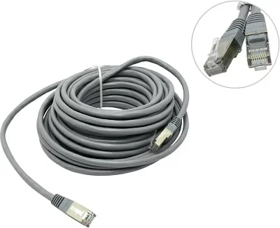 Кабель Patch Cord  FTP кат.5e 10м серый