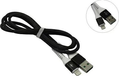 Smartbuy iK-512FL black  Кабель  USB AM-->Lightning  1м