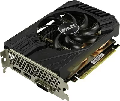 Видеокарта 6Gb PCI-E GDDR6 Palit GTX1660 SUPER STORMX 6G (OEM)  DVI+HDMI+DP GeForce GTX1660 SUPER