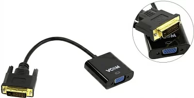 VCOM CG491 Кабель-адаптер  DVI  (25M)--> VGA  (15F)