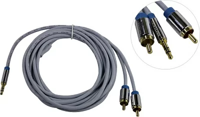 Vention P550AC300-S Кабель  Jack3.5-M  --> 2RCA-M  3м