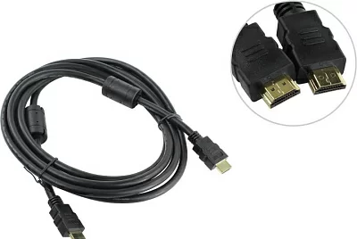 AOpen ACG711D-3м Кабель HDMI to HDMI (19M -19M) 3м  2 фильтра  ver2.0