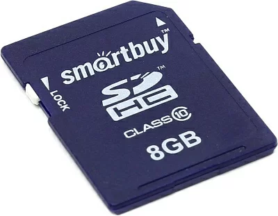 Карта памяти SmartBuy SB8GBSDHCCL10 SDHC Memory Card 8Gb  Class10