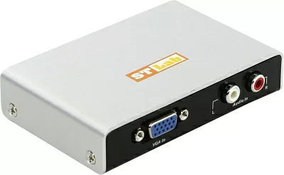 Конвертер ST-Lab M-450 VGA to HDMI Converter  (VGA(15F)+2xRCA-->HDMI  19F) +  б.п.