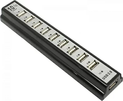 Разветвитель USB2.0 Hub 10  port +  Б.п.