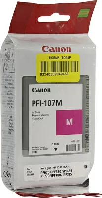 Чернильница Canon  PFI-107M Magenta для iPF670/680/685/770/780/785