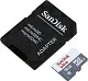 Карта памяти SanDisk Ultra SDSQUNS-016G-GN3MA microSDHC Memory Card 16Gb UHS-I U1 Class10  +  microSD--> SD  Adapter