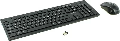 Комплект OKLICK Wireless  Keyboard & Optical Mouse 250M Black (Кл-ра USBFM+Мышь 3кн Roll  USB FM)  997834