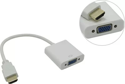 Кабель-адаптер HDMI (M) --> VGA (15F)  + audio