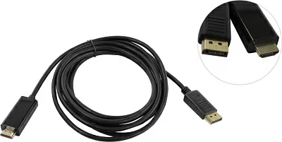 Кабель-адаптер DisplayPort(M)  ->  HDMI 19(M)  3м