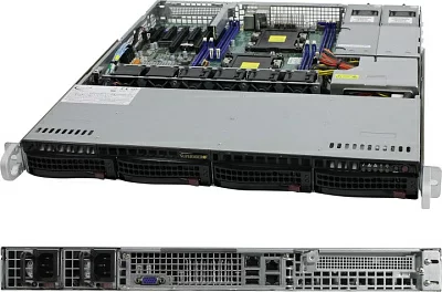 Платформа SuperMicro 1U 6019P-MTR (LGA3647 C621 PCI-E SVGA SATA RAID4xHS SATA  2xGbLAN 8DDR4 600W HS)