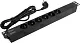 Exegate ServerPro PDU-19H603 Al-6S-EU2.5 EX280828RUS Блок силовых розеток 19" чёрный 1U 6 евророзеток