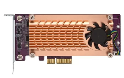 Карта расширения QNAP QM2-2P-384 Dual M.2 PCIe SSD expansion card (2xM.2 PCIe)