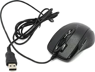 Манипулятор A4Tech Mini Optical Mouse X-710MK-Black (RTL)  USB 7btn+Roll  уменьшенная