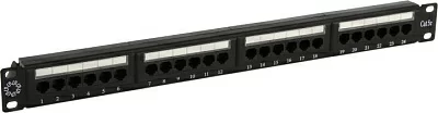 Коммутационная панель Patch Panel 19" 1U UTP 24 port кат.5e 5bites PPU55-07 разъём KRONE&110 (dual IDC)